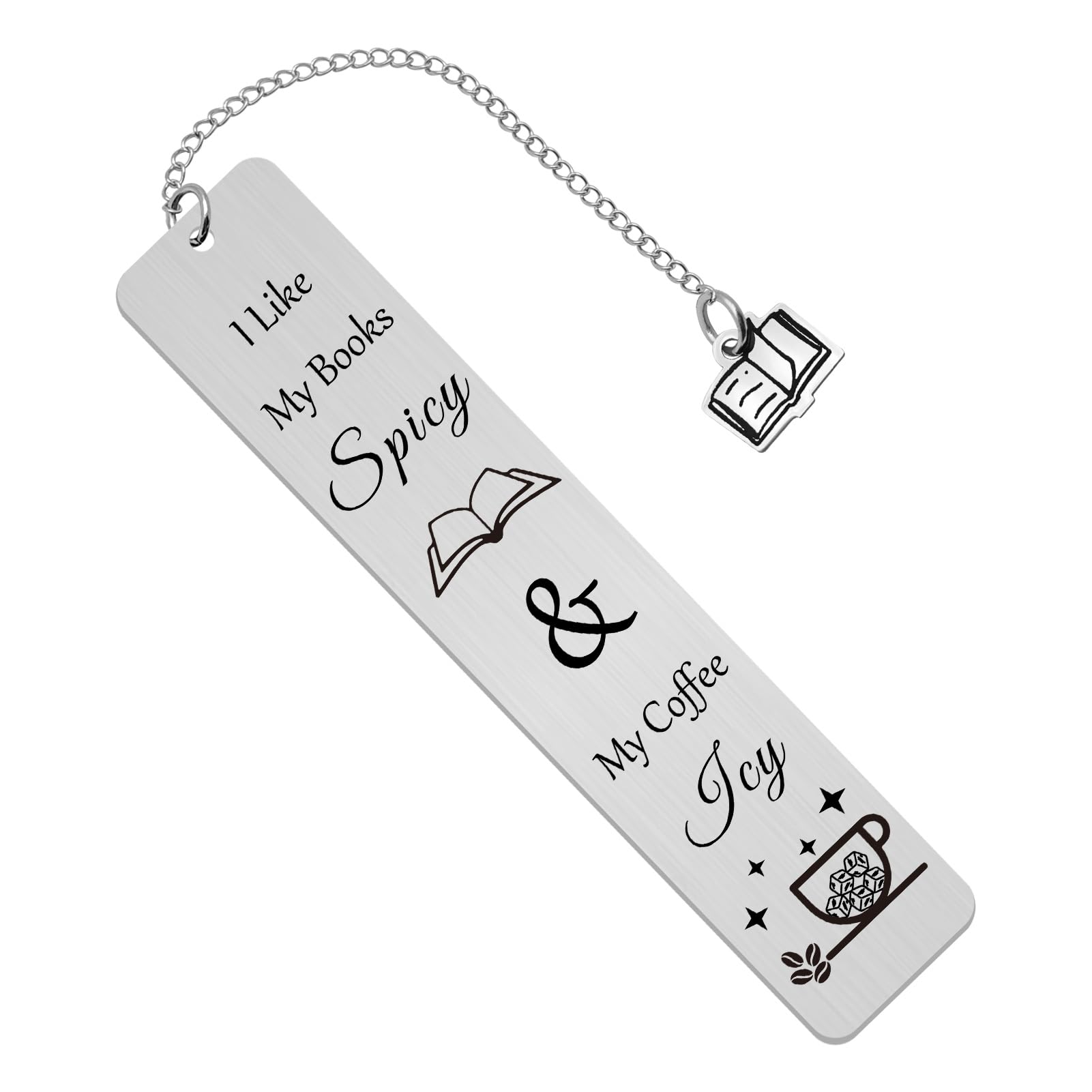 Spicy Bookmark Gifts for Reading Women Coffee Lovers Gift Ideas for Readers Book Marks for Book Lovers Bookish Librarian Book Club Gift Birthday Christmas Friendship Gifts for Women