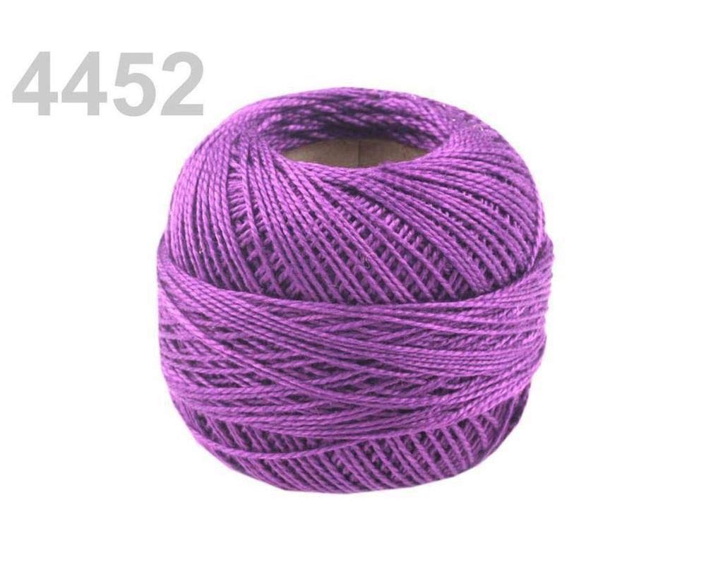 10pc Fuchsia Embroidery Cotton Pearl Yarn Nitarna Czech Rep, Craft Supply, Cotton Cord, Crochet and Yarns, Knitting, Crochet, Haberdashery