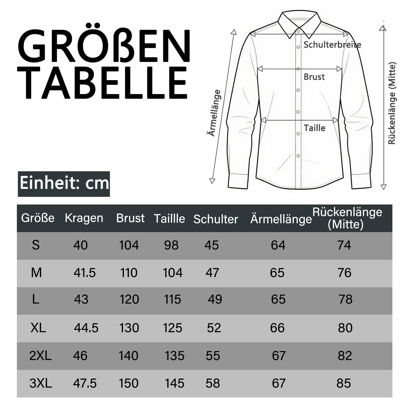 Camicia da uomo a maniche lunghe con cravatta, facile da stirare, vestibilità normale, elasticizzata, per il tempo libero, per il matrimonio