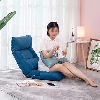 WGYDREAM Silla de Suelo Lazy Sofá Cama Plegable del Asiento Tatami japonés for sillas Ajustables al Piso con Trasera de la Ayuda for la meditación o Juego (Color : G)