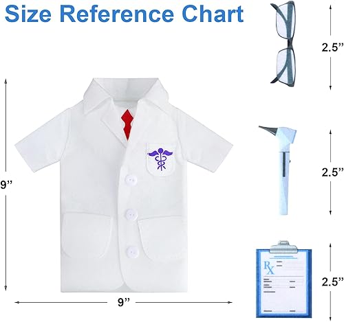 Miniatura 4 de Geiserailie 4 piezas de cubierta blanca para botella de vino, regalos de ceremonia, regalos de fieltro para médicos, hombres, enfermeras, regalos