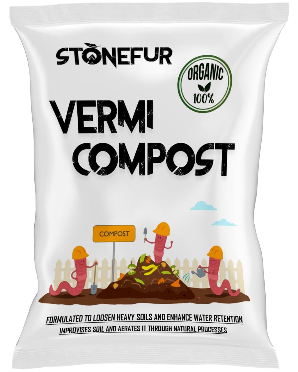 STONEFUR vermicompost for Plants 1kg | Organic Manure for Plants | Fertilizer for Home Gardening | Soil Mix for Pot Plants | Compost Garden Soil | Enriched Potting Soil 1kg (B0CBMPMV51) Amazon Price History, Amazon Price Tracker