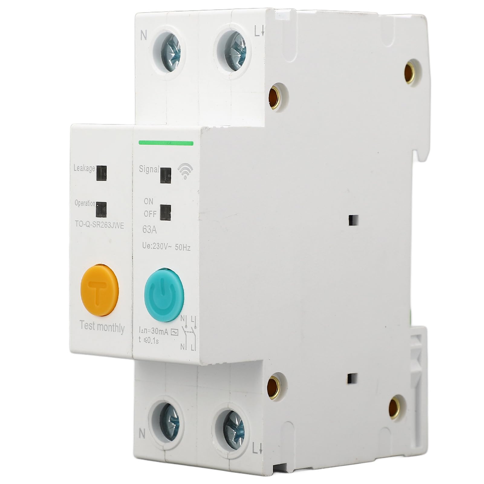 Interruttore WiFi 2P 63A Protezione Dalle Perdite Controllo Remoto Intelligente per la Domotica PA66