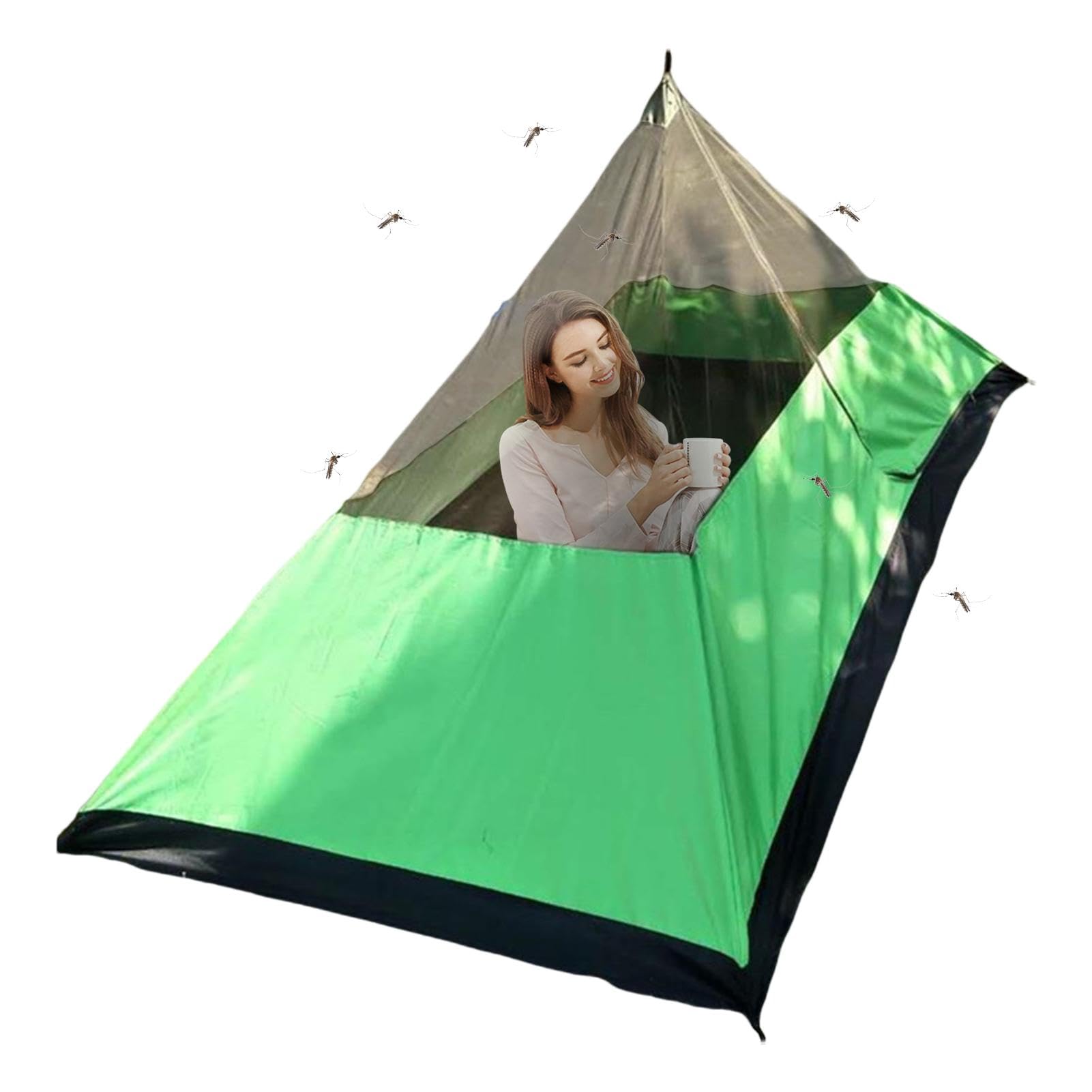 TQEBWUS Leichtes - , Campingzelt ohne Stangen, dreieckige Zelte für