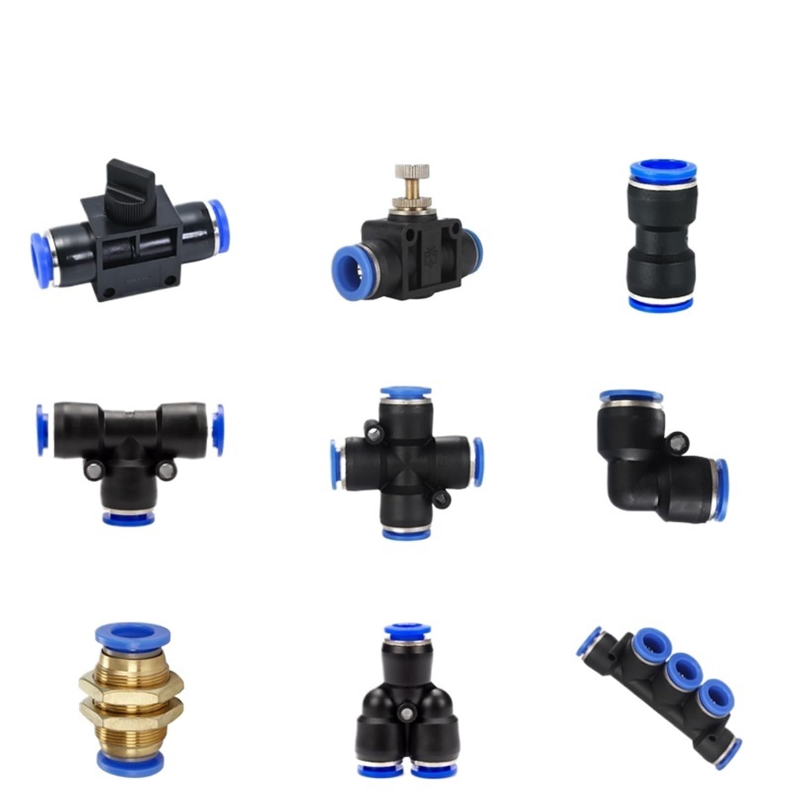 Manguera neumática con conector PK 4 mm para tubo de poliuretano