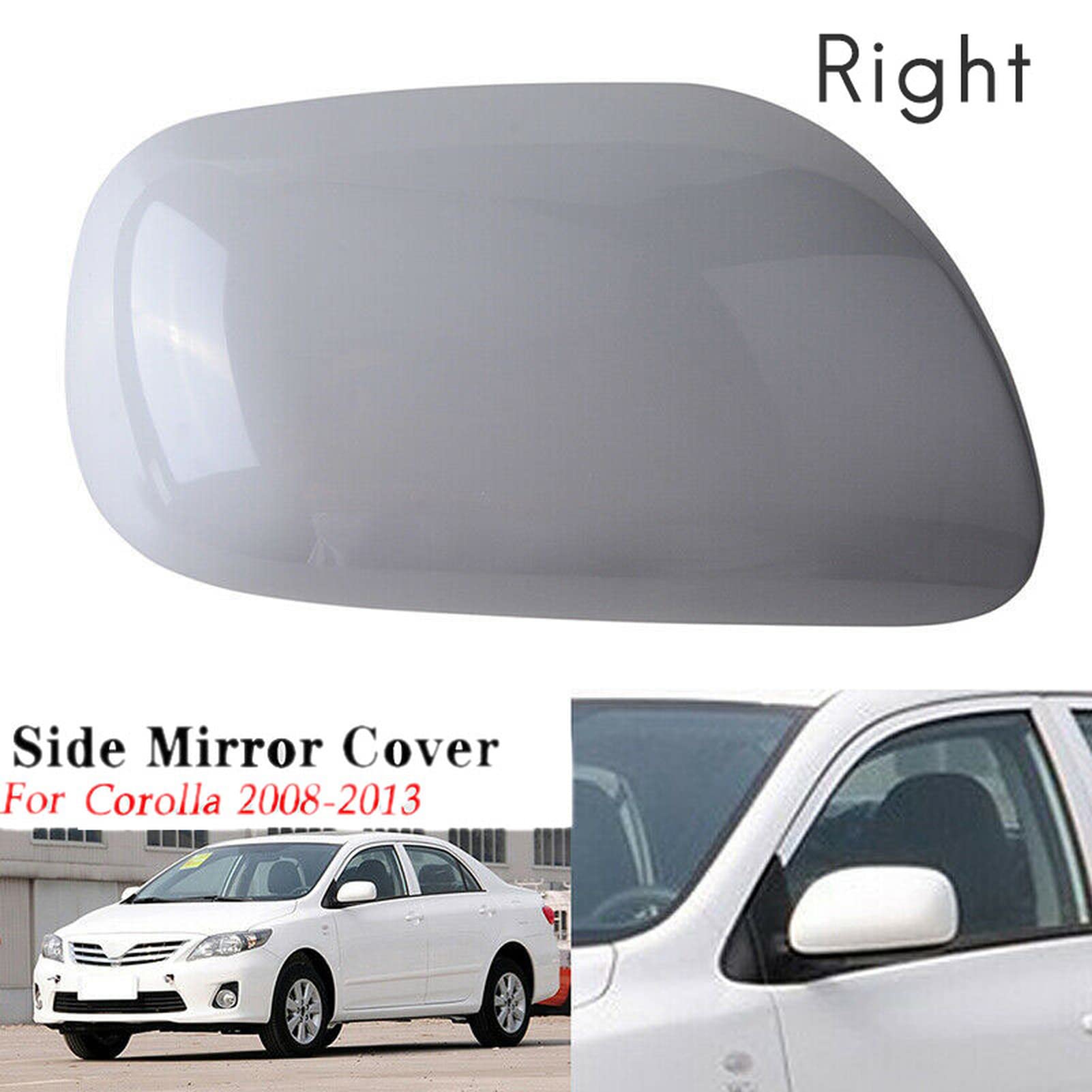87945-02910 87915-02910 Rear View Mirror Cover Cap For Toyota Corolla 2007 2013 Lado Del Conductor Derecho Izquierdo Gris Sin Imprimir 25x142cm