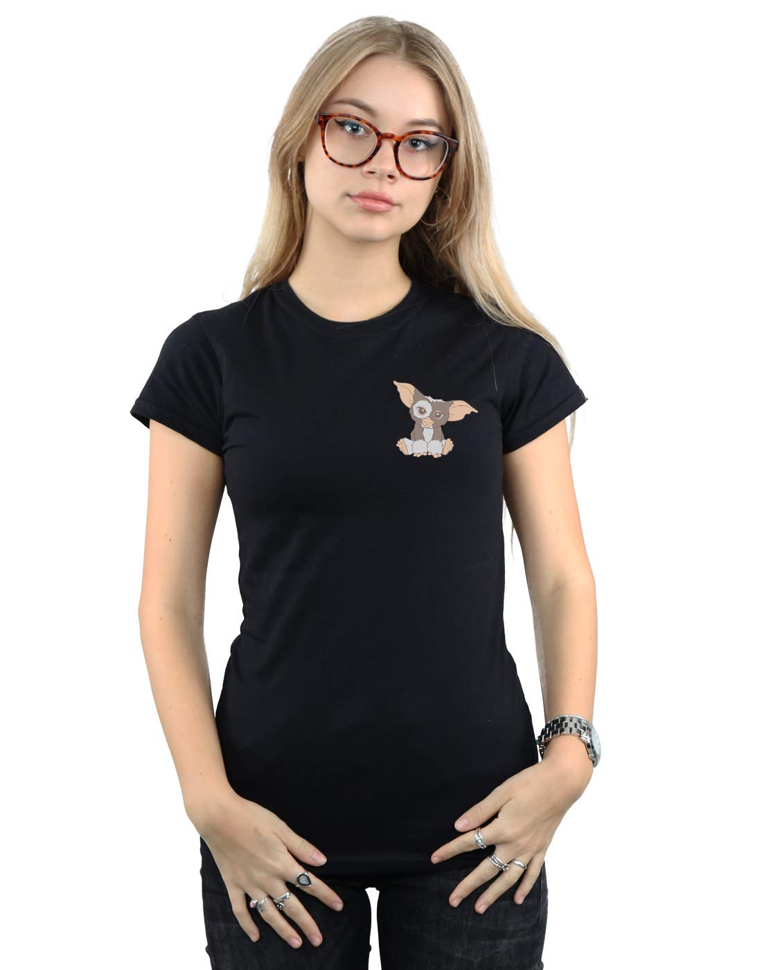 Gremlins Gizmo Chest Cotton T-Shirt Black M