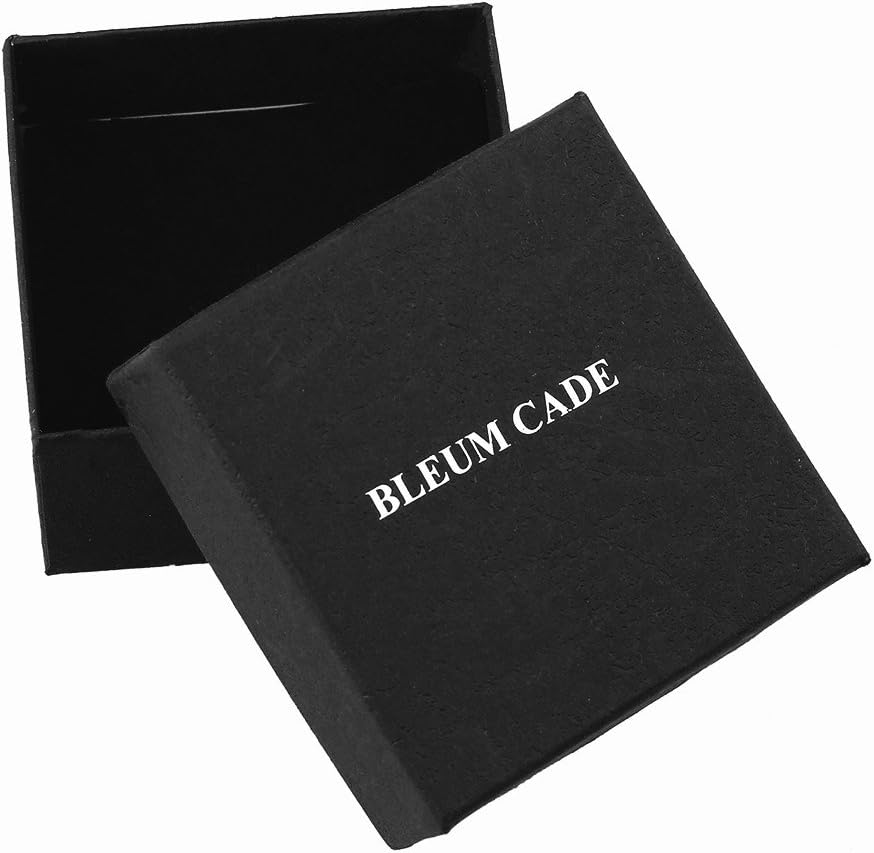 BLEUM CADE Stainless Steel Masonic Symbol Pendant Necklace with Black Natural Agate Stone Chain 27inches - Image 8