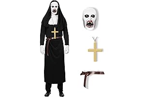 4pcs Halloween Nun Costume with Mask