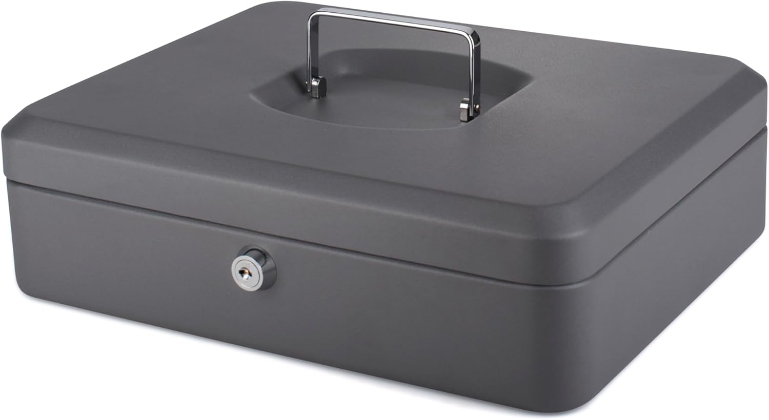 PAVO 8014392 Premium Cash Box EURO Coin Tray Money Counter Tray, 30 x 24 x 9 cm Dark Grey