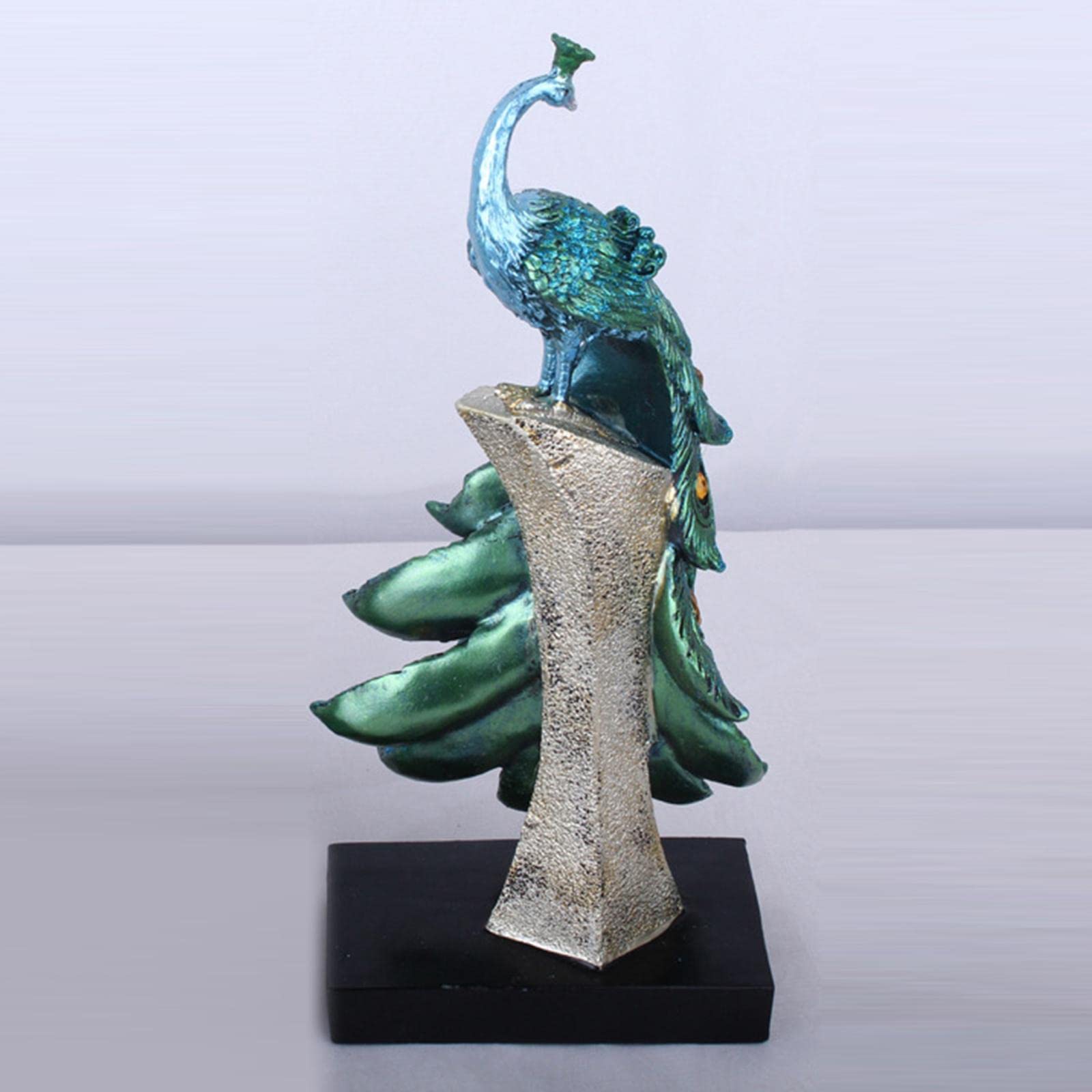 Estatua de Decorativa de Resina Animales Figuras Ornamento Moderno para Mesa Escritorio Adecuada para Sala de Estar Oficina Gabinete y, Azul S, Individual