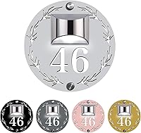 Vista 14 de Placa de dirección con números de casa solares, LED, moderno, personalizado, señalización, rectangular, 11.8 x 11.8 in