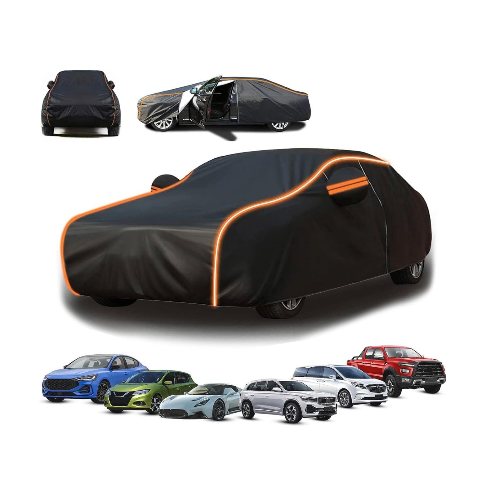 Car Covers for Polestar 2 (460.6 x 189.1 x 147.7cm),All-Season Car Cover - Rain/Snow Resistant + UV Protection + Dustproof + Air Permeable, Waterproof Design