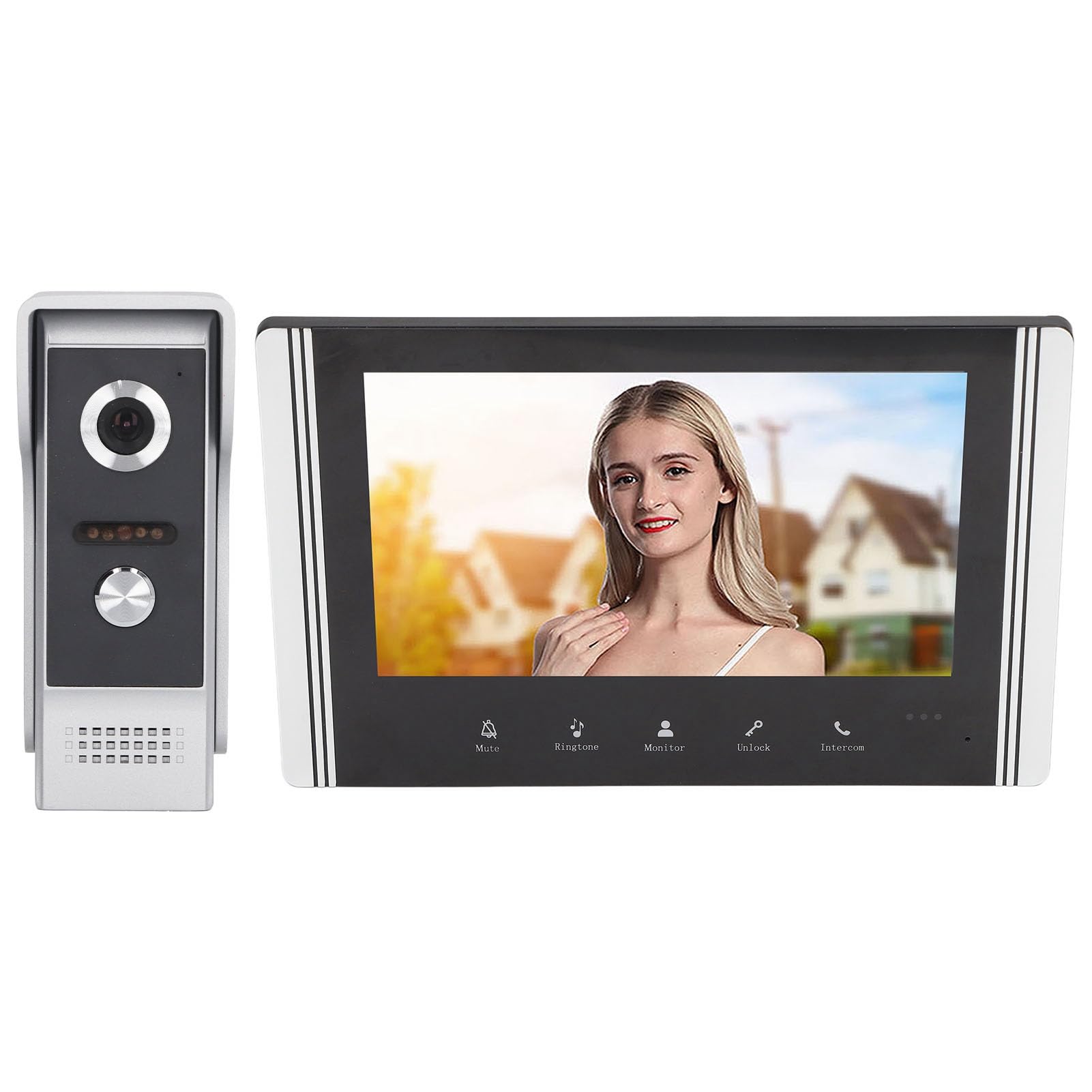 Dioche xrfs6vn7b2WiFi Wideodomofon Inteligentny 1 za 1 Telefon Wizualny Remoe Sterowanie Wideodomofon System Wejściowy, Wtyczka UE