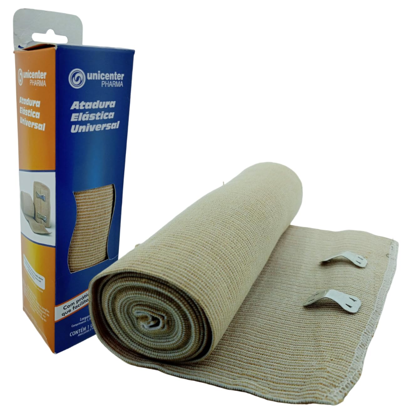Atadura Elástica Para Tratamento De Edemas 15cm X 1,30 Metro Cor Bege
