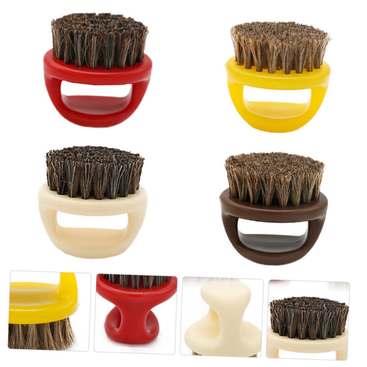 MAGICLULU 8 Pz Pennello per barba criniera testata dell'olio spazzola per la pulizia spazzole per pulire la barba spazzola per pettine beard brush maschile di setole nylon