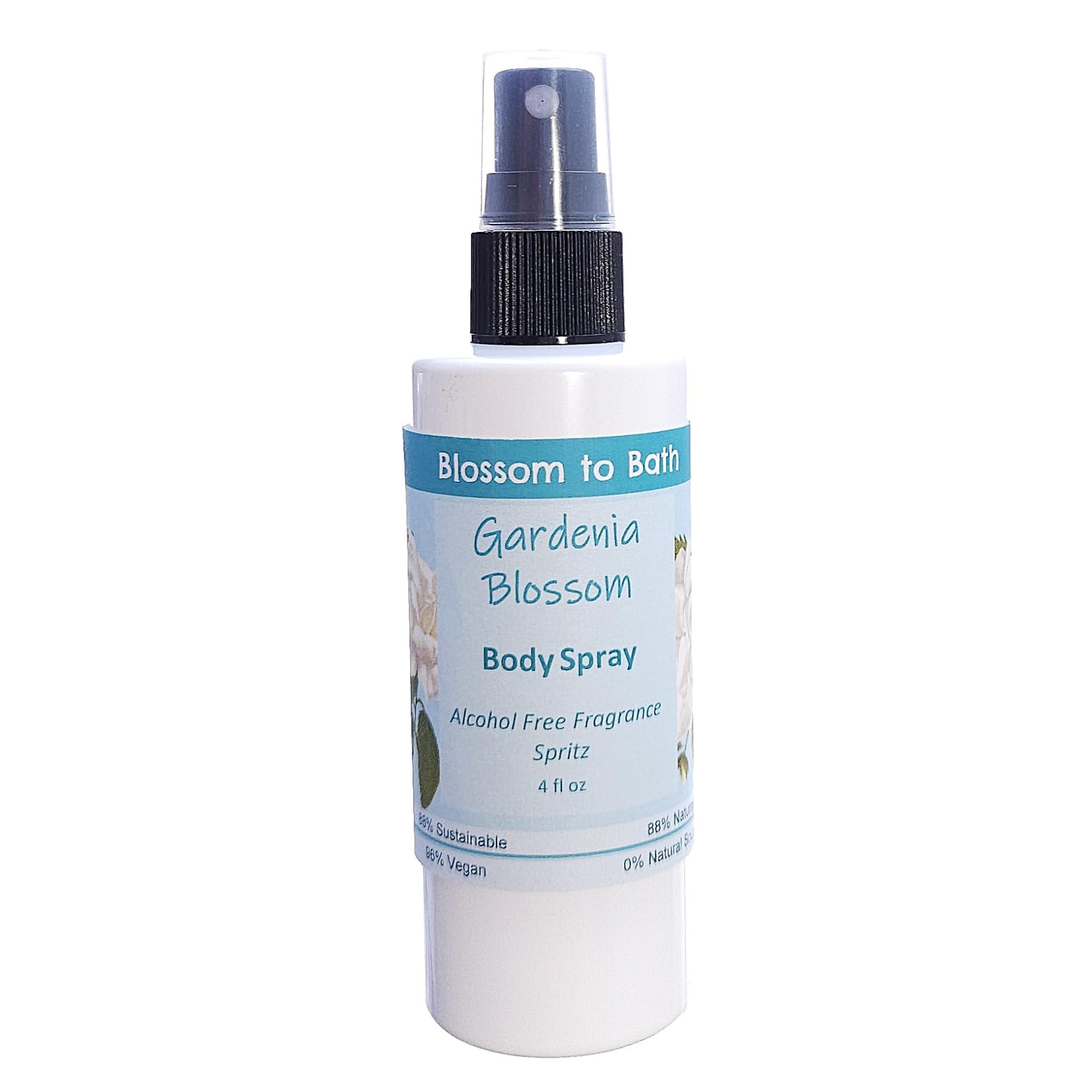 Gardenia Blossom Body Spray (4 Ounce) - Phthalate Free Fragrance - Energizes Skin with a Rousing Floral Scent