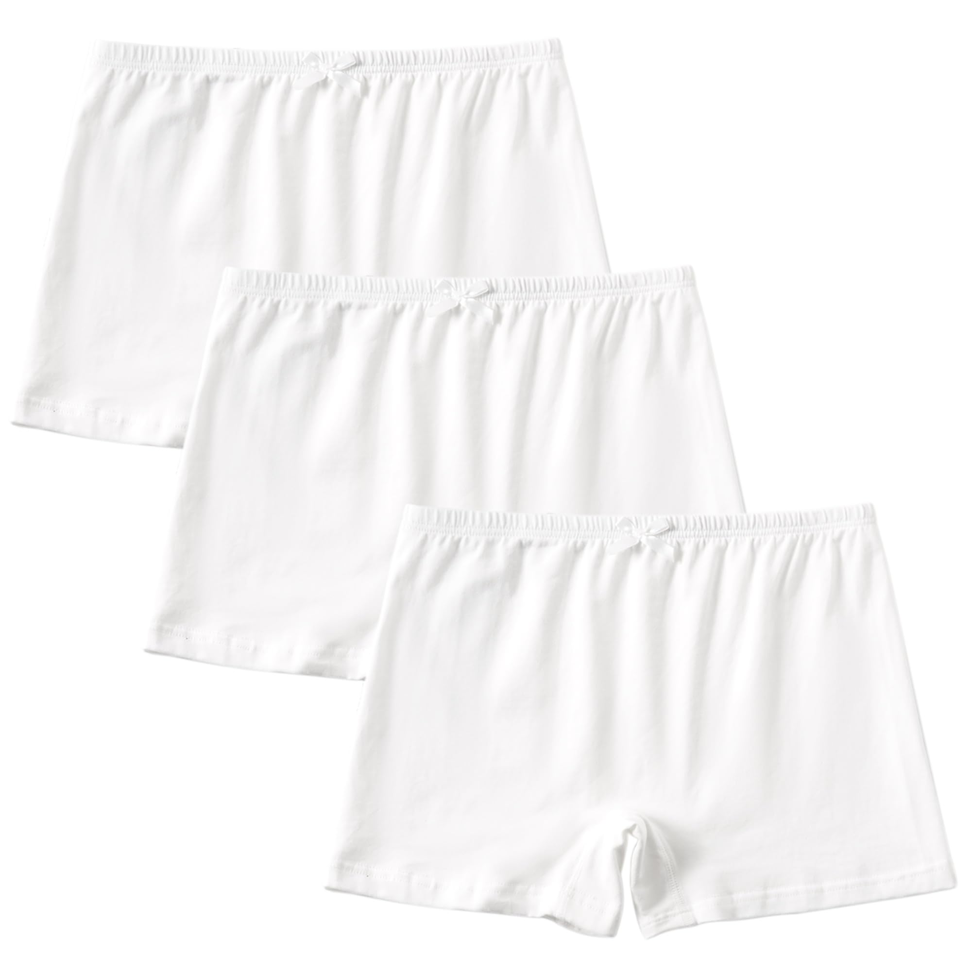 Girls Cotton Full Coverage Boyshort Panties Little Big Kids Soft Solid Underwear 3 Years - 12 Years