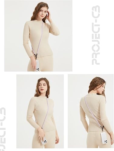 Miniatura 6 de project-cb 1 cordón para teléfono, 2 lengüetas para teléfono, cordones para teléfono celular alrededor del cuello, cordón de cuerda, correa