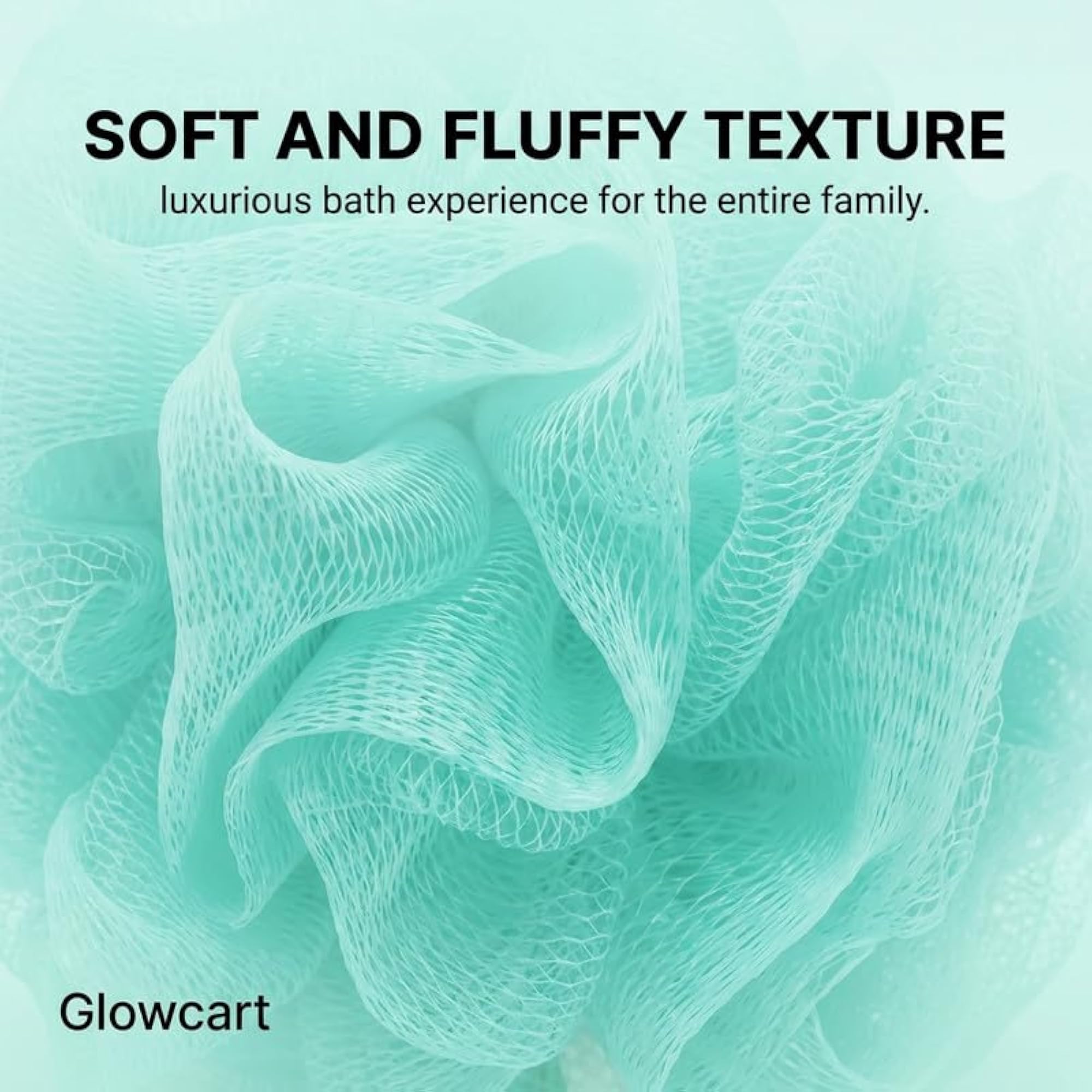 Duo Splash Bath Sponge Loofah, Soft Exfoliating Body Scrubber