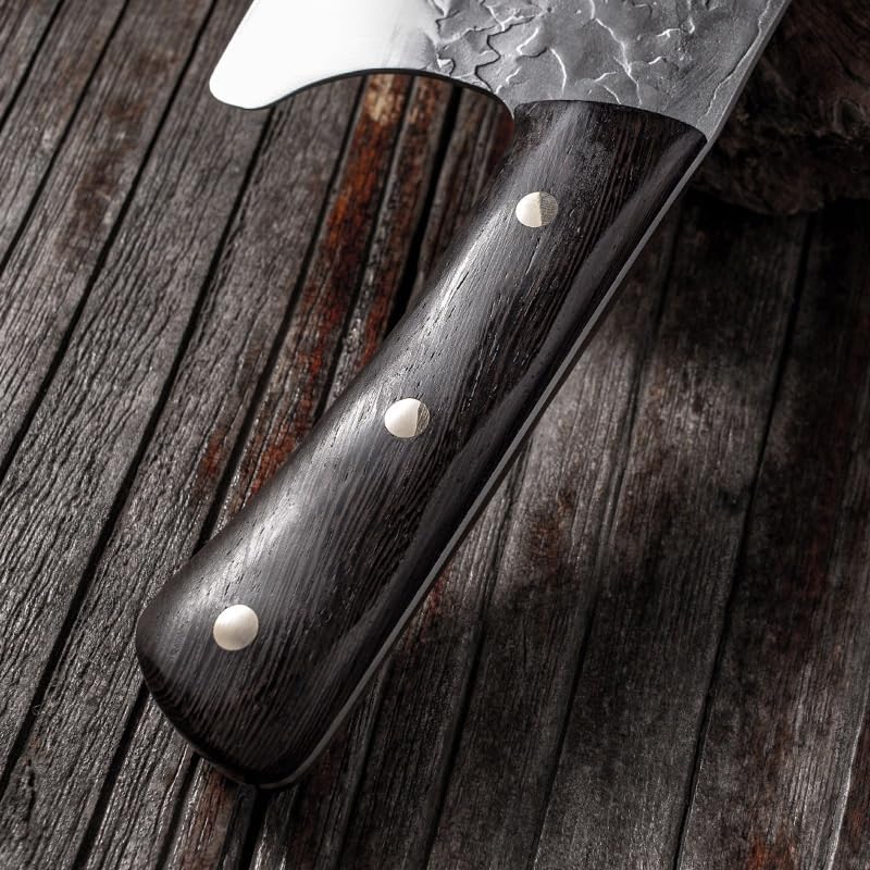 Meat Cleaver,Cleaver Knife 7.9 Inch Forged Kitchen Knives Stainless Steel Cleaver Chef Slicing Knife Butcher Meat Fish Cutter Cooking Knife For Household (Color : Knife), LAMAJIGA5844