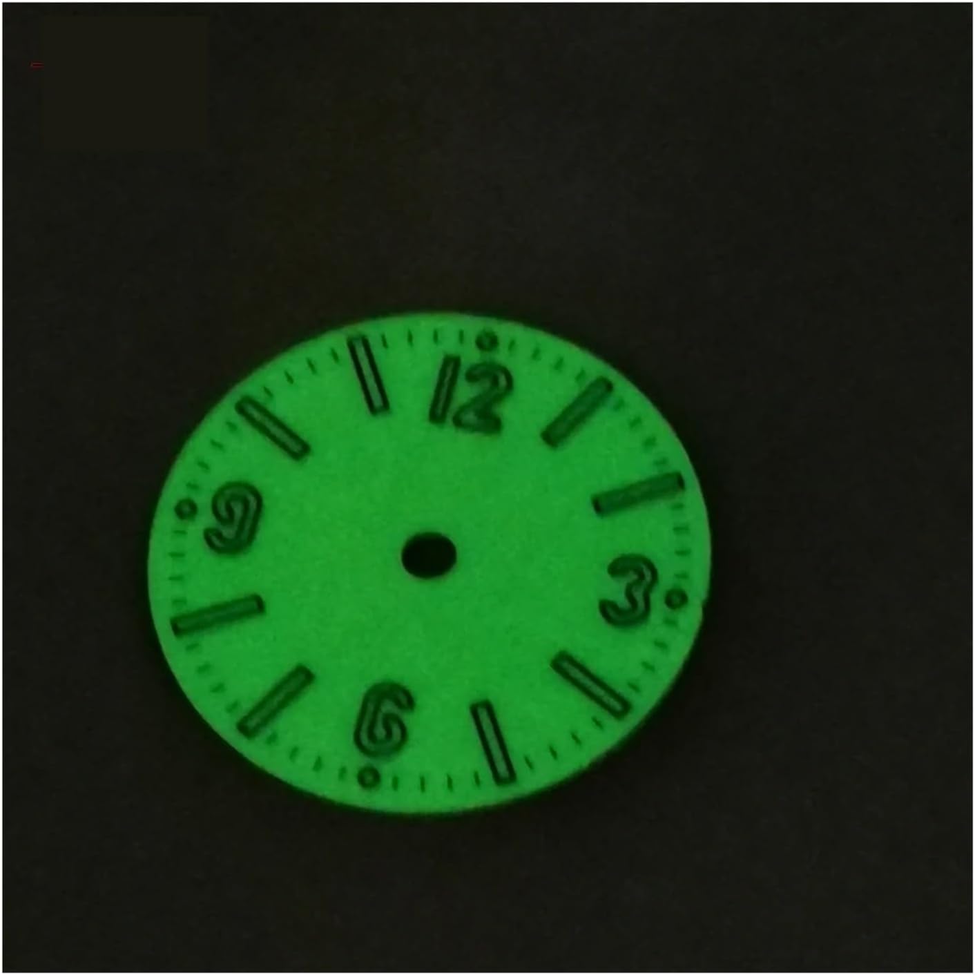 28.5mm Green Watch Faces Luminous Lume Compatible for NH34 NH35 Movement