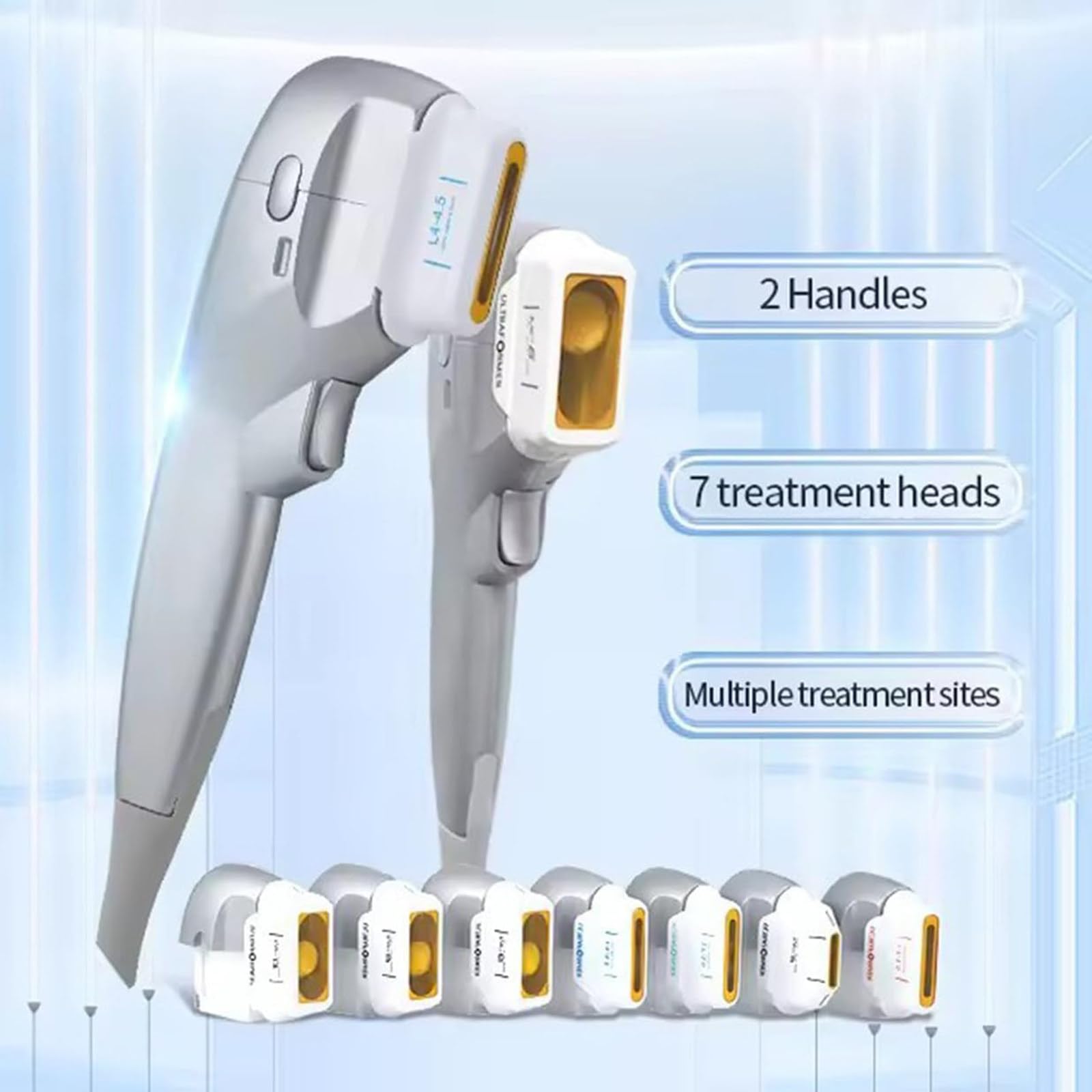Máquina Adelgazamiento Corporal 7d Hifu con 7 Cartuchos para Reafirmar La Piel, Eliminar Grasa Corporal, Lifting Facial Profesional, Reafirmar La Piel, Aliviar El Dolor Y Adelgazar