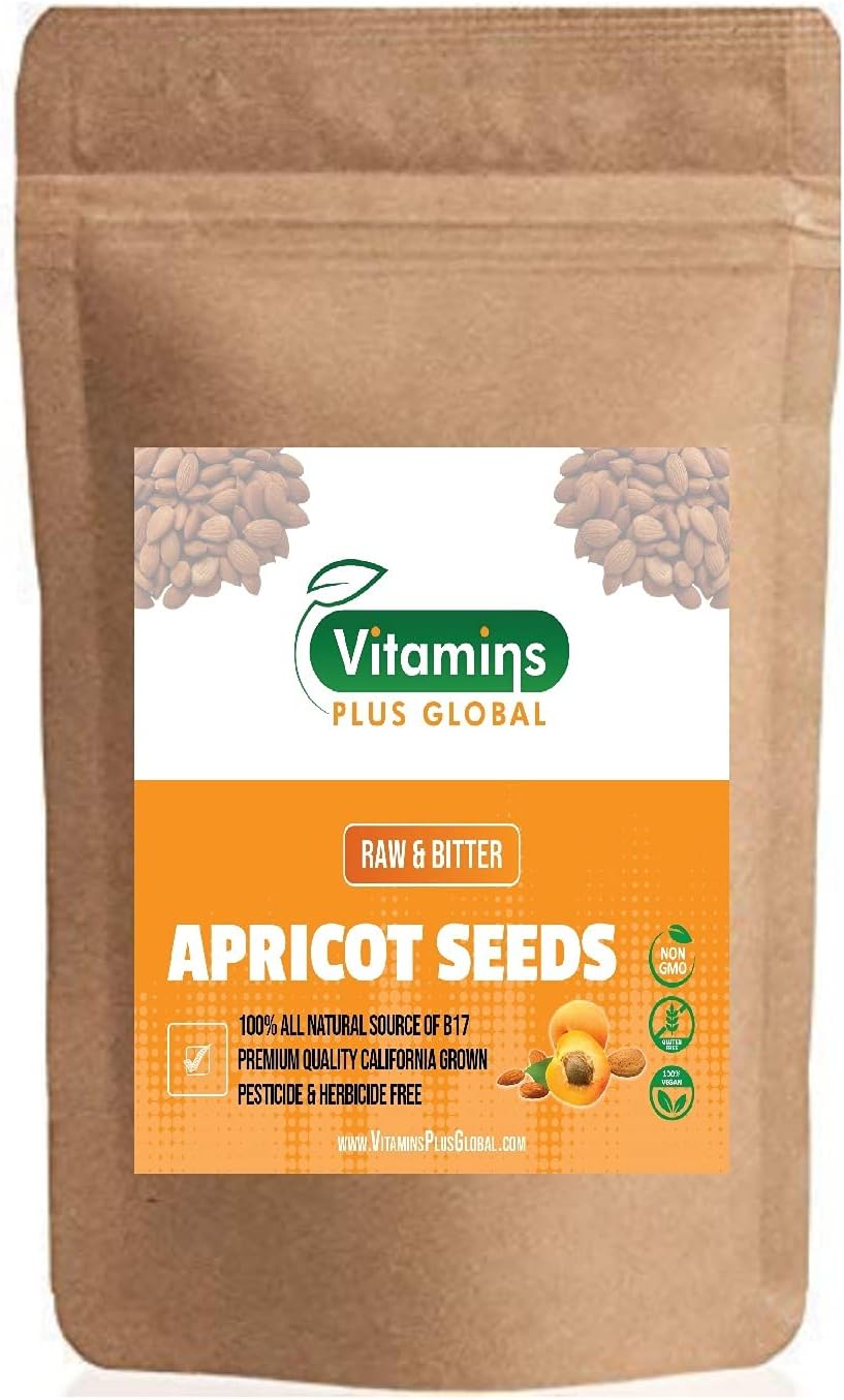 Apricot Kernels (Seeds) 2lb / 32oz Bag (Resealable) Raw and Bitter
