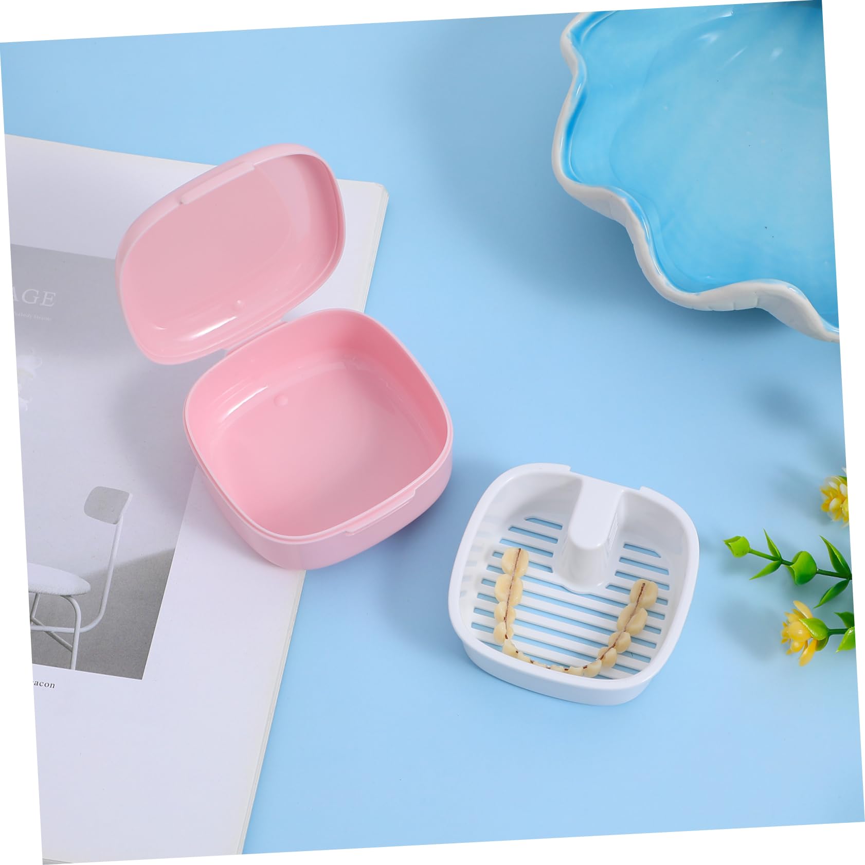 VALICLUD Contenitore Per Protesi Dentarie 5 Pezzi Contenitore Per Protesi Dentarie Solo Orale Piccolo E Portatile Per Denti Finti Modellabili Contenitore Per Denti Finti Per Adulti