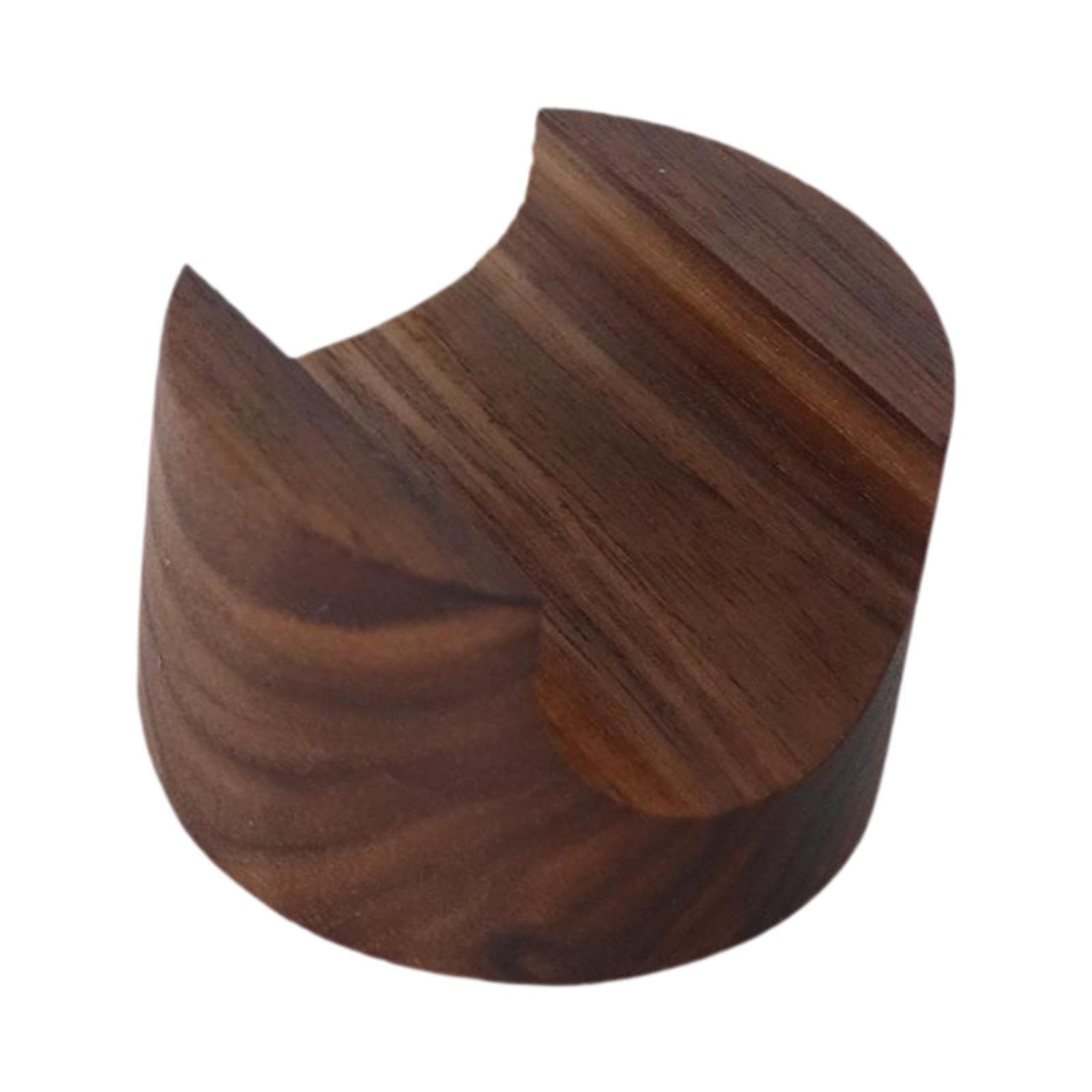 KIXZSAZ Taco Holder Taco Stand Rack Tray Plates Food Presentation While Enhancing Taste And Style Wood Sushi Tacos Holder Stand Provides for Creative Way To, dark wood, round