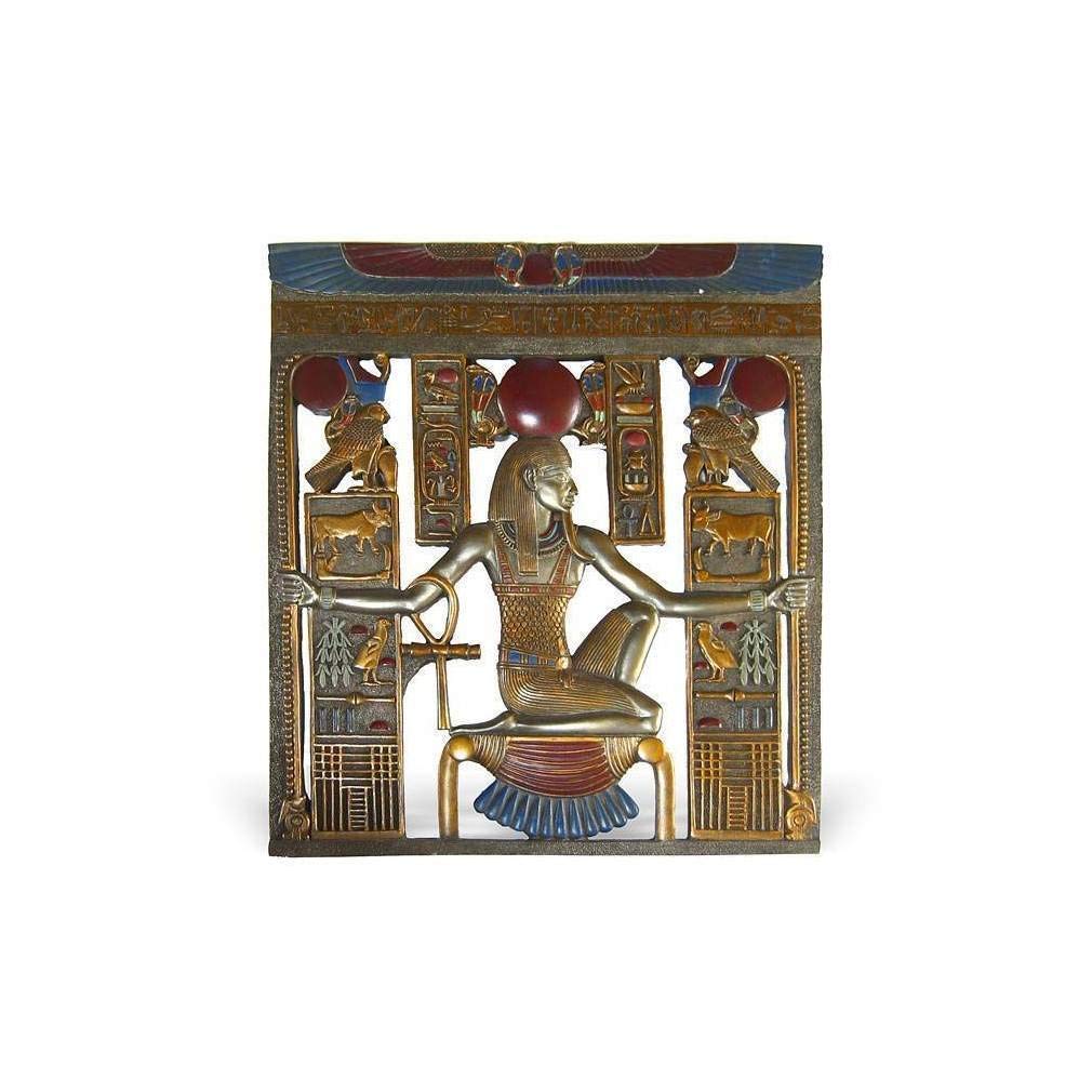 Lachineuse Egyptian Wall Picture, 26.5 x 23.5 cm Frame with Pharaohs & Hieroglyphs, Antique Egypt Decorative Item - Image 3