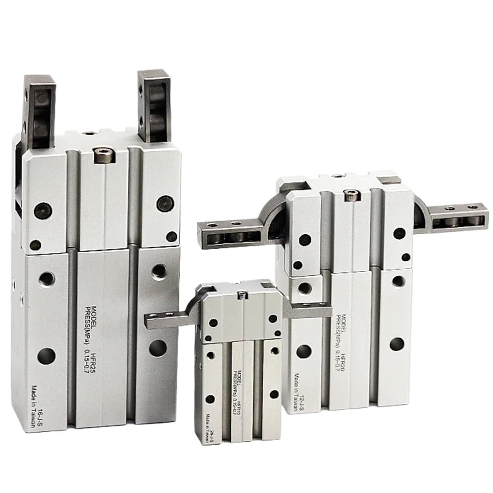 Pince pneumatique type angulaire MHY2-10D aluminium 180°