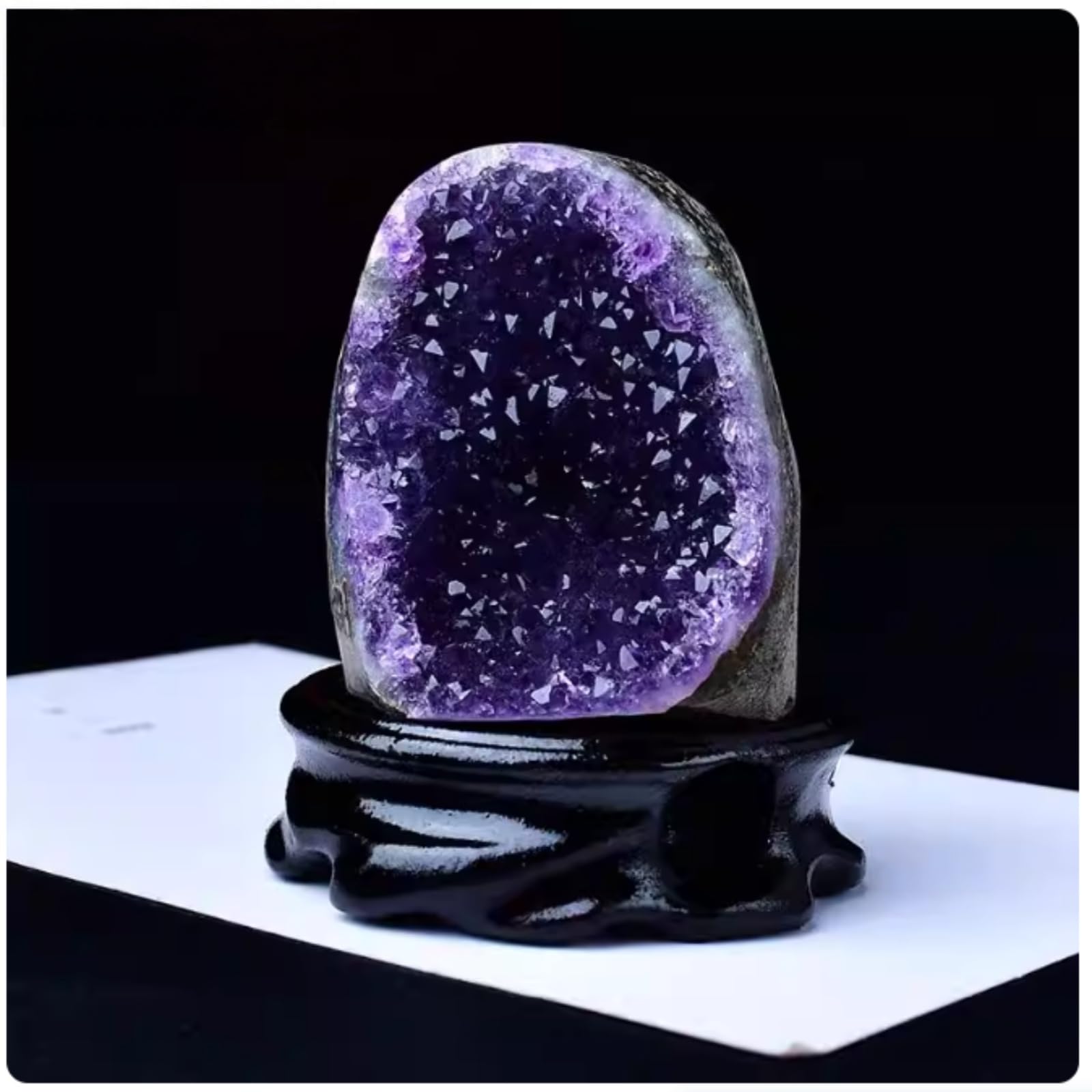 アメジスト 原石　置物　濃い紫　天然石　紫水晶　浄化 Amazon.co.jp: 天然石 アメジスト 原石 ドーム 紫水晶洞 アメジスト