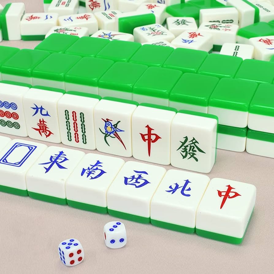 Amazon.co.jp: Mahjong Game Set Bag 144 Tiles 1 Phoenix 3