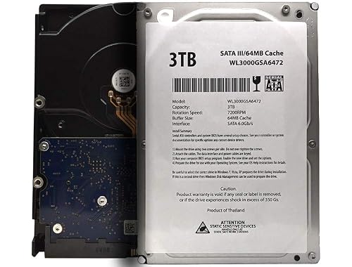 WL 3TB SATA III Internal Desktop Hard Drive
