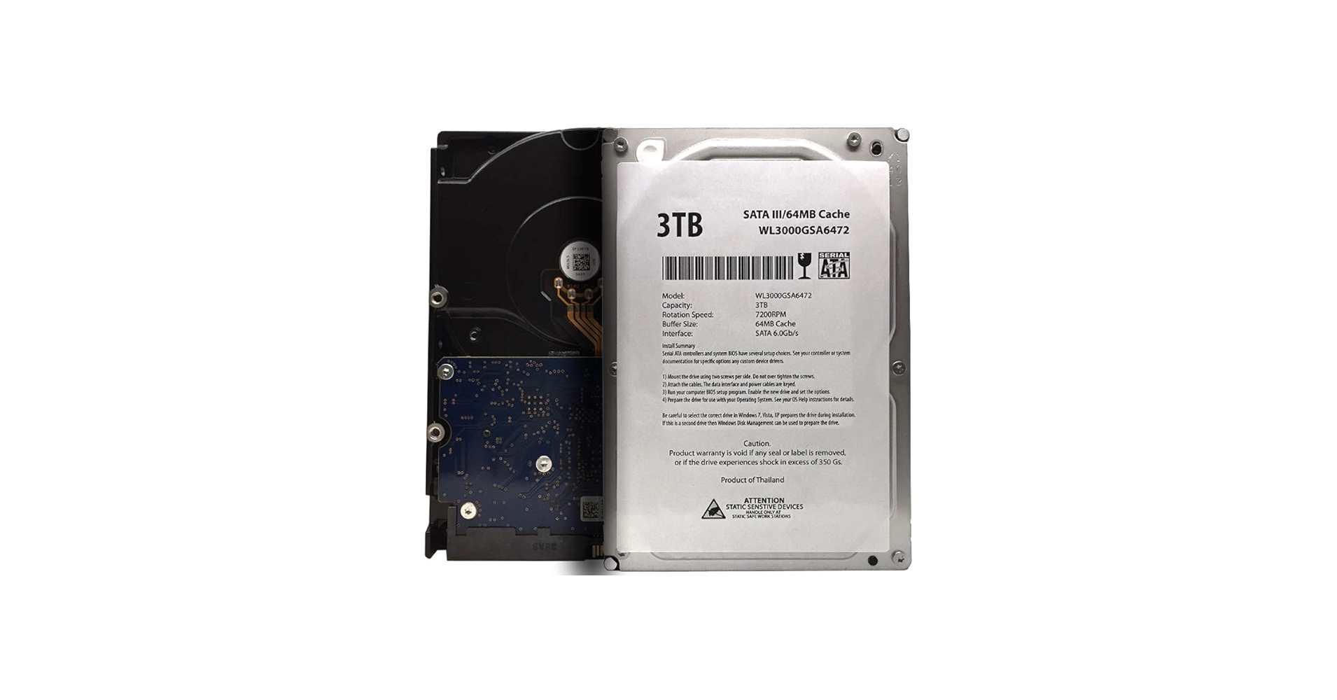 PCパーツ 3TB SATAIII 64MB RAID 24x7 Amazon.com: WL 3TB 7200RPM 64MB Cache SATA III 6.0Gb/s 3.5