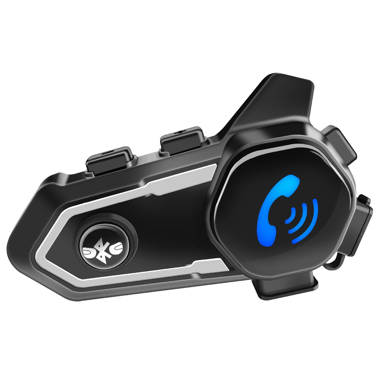 docooler Interfono per Casco Moto BT5.0 Interfono Vivavoce per Motociclisti Gamma 300M IP67 Impermeabile Antipolvere con Microfono