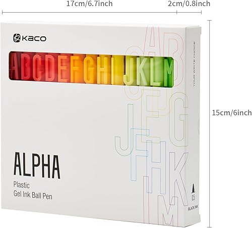 Miniatura 8 de Kaco Bolígrafos ecológicos de 4 piezas, lindos bolígrafos de tinta de gel de colores con tinta negra, juego de bolígrafos de color retráctil,