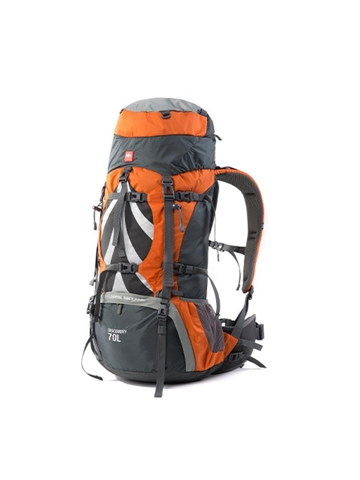 Naturehike 70+5L Lightweight Hiking Backpack, Tear-resistant Fabrics-Light CR Carrying System-Comfortable Weight-Bearing(Orange)