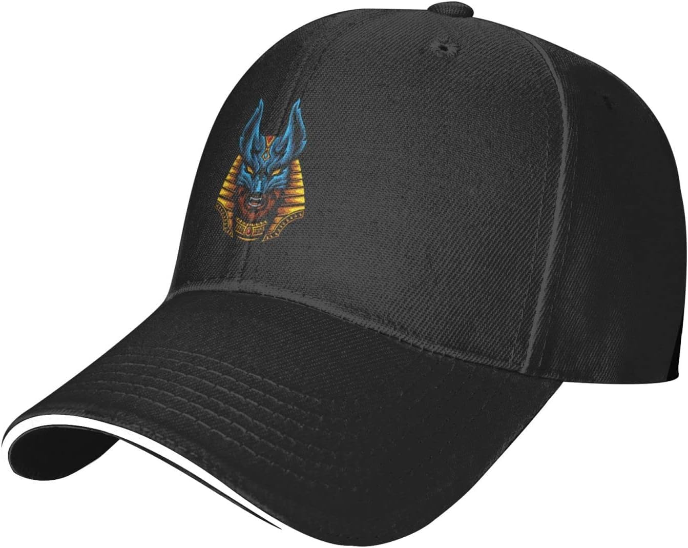 GQWJKSZ Egypt Anubis Baseball Cap Man's Womans Mom Hat Unisex Casquette Adjustable Golf Hats Black