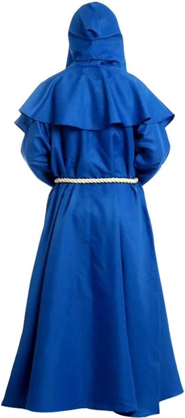 GOLDSTITCH Friar Medieval Hooded Monk Renaissance Priest Robe Costume Cosplay - Image 2