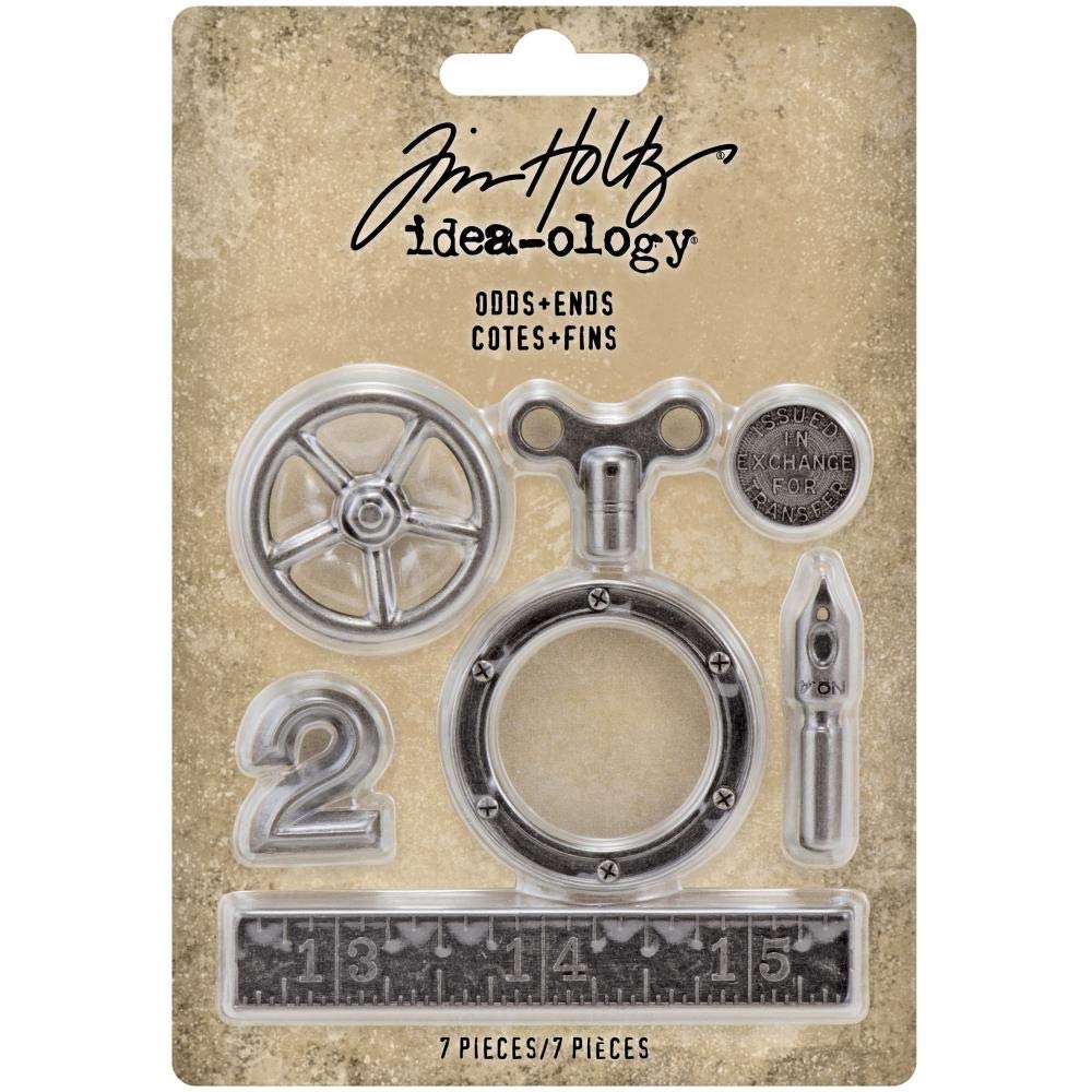 Tim Holtz Idea-Ology Cuotas y finales 94143 piezas metálicas de colección