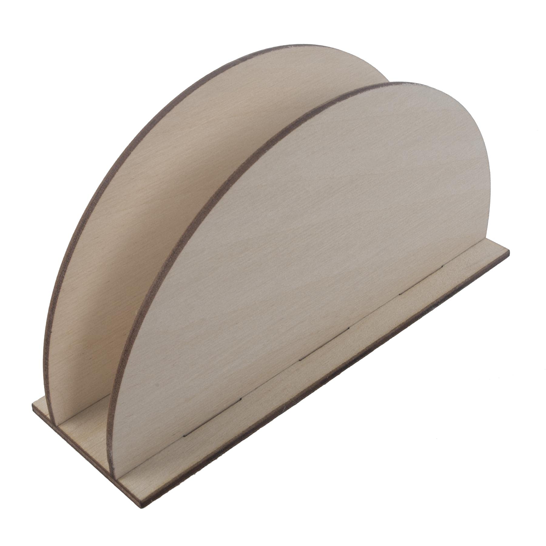 WooDeeDoo Wooden Tissue Serviette Dispenser Semi-oval Napkin Holder To Decorate Craft | 160x50x80 mm