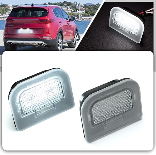 nsautolighting Sportage - Luz LED para placa de matrícula para Kia Gen4 Optima K5,2023-up Sportage 6000K xenón blanco sin errores 92501D4000