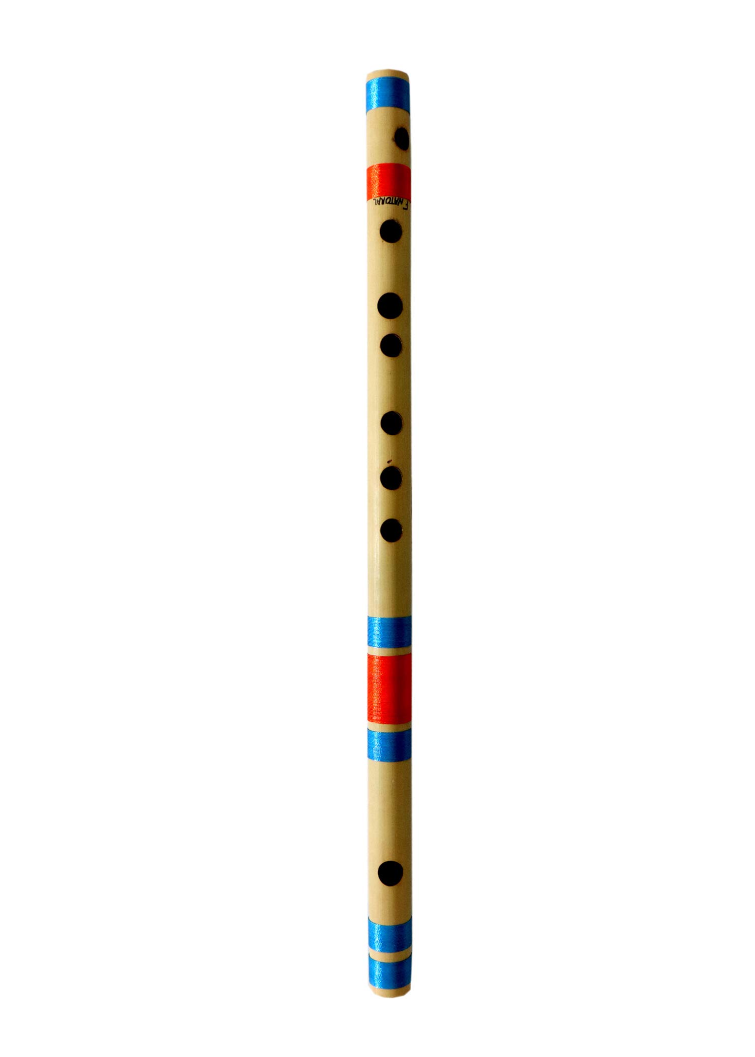Flûte Bansuri professionnelle en bambou naturel 7 trous pour droitier avec sac de transport gratuit 35,6 cm