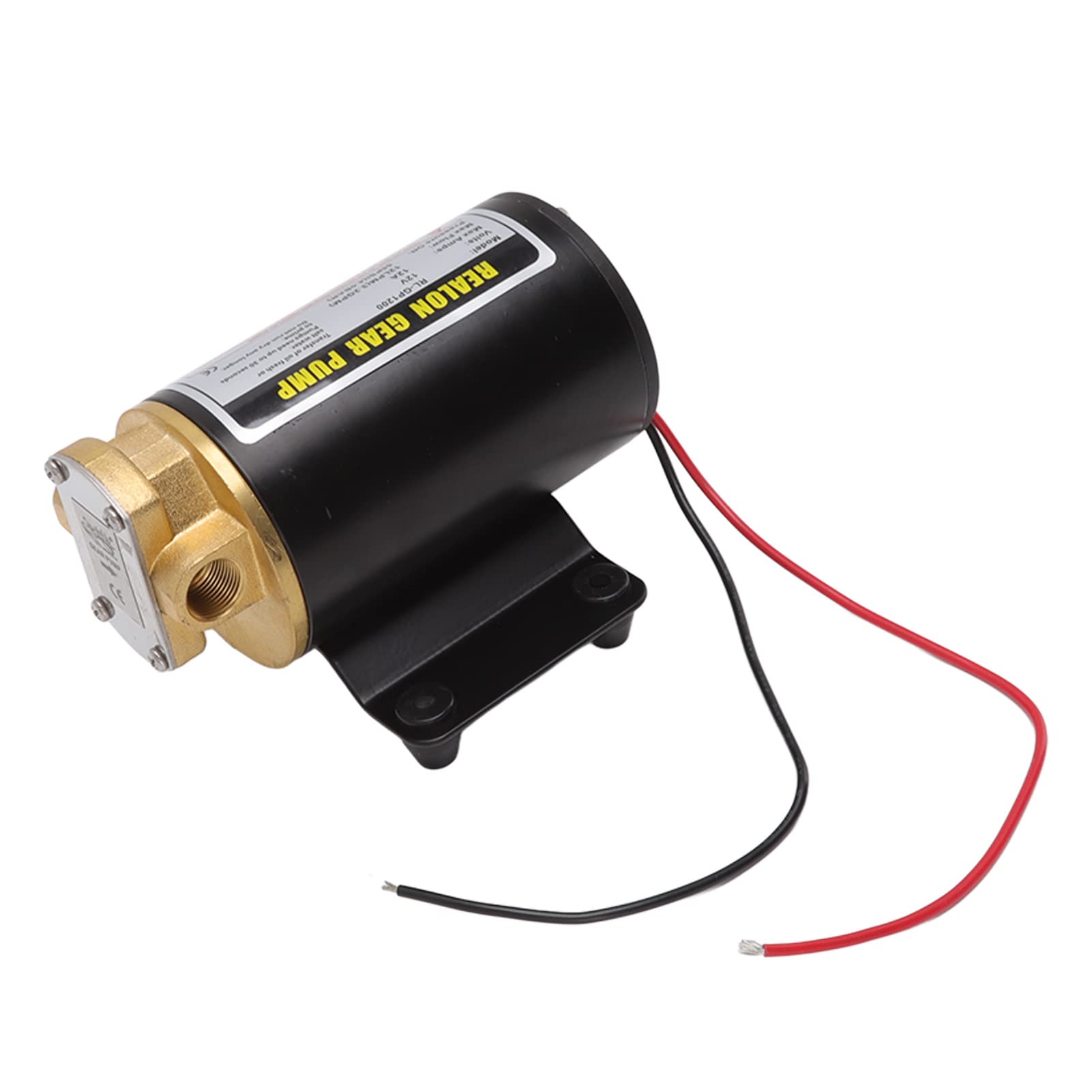 Öltransferpumpe, Messing-Hochdruck-Elektrogetriebeölpumpe, Thermischer Schutz, Effizient für Schmierstoffe (12V)