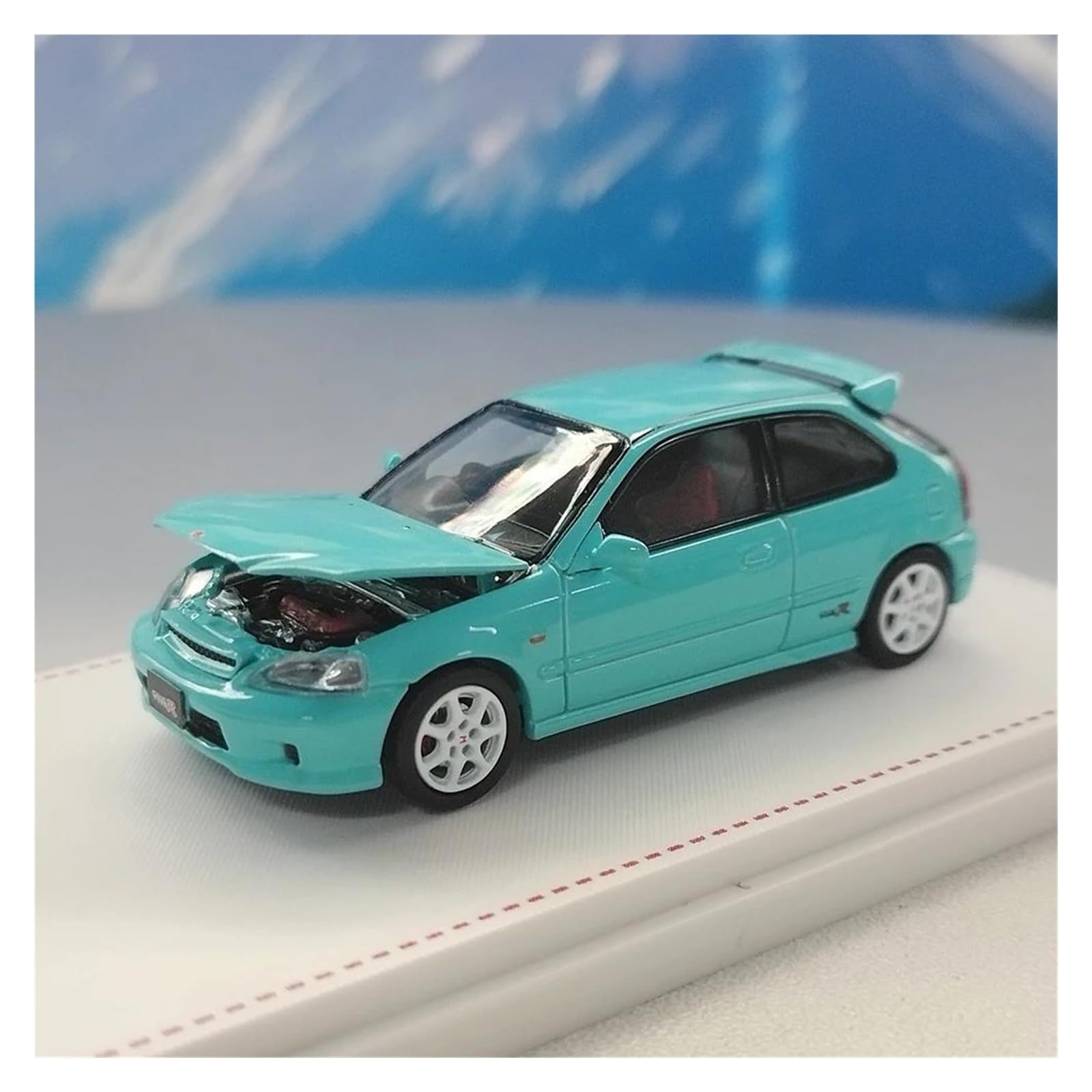 Metallo Scala Replica 1 64 Per Honda Civic Typer-R Prima Generazione EK9 Edizione Limitata Modello Auto In Lega In Scala Per Espositori Festa Hobby Veicoli Giochi Set