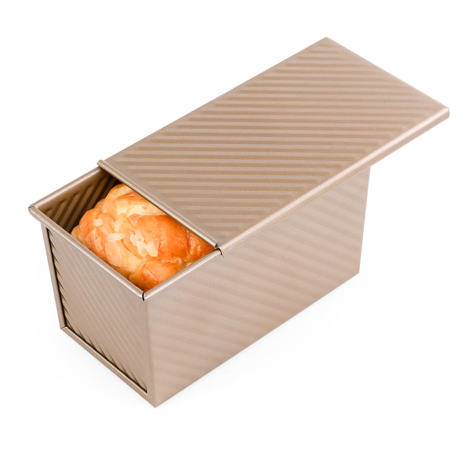 Amagabeli Pullman Loaf Pan with Lid Nonstick Bakeware