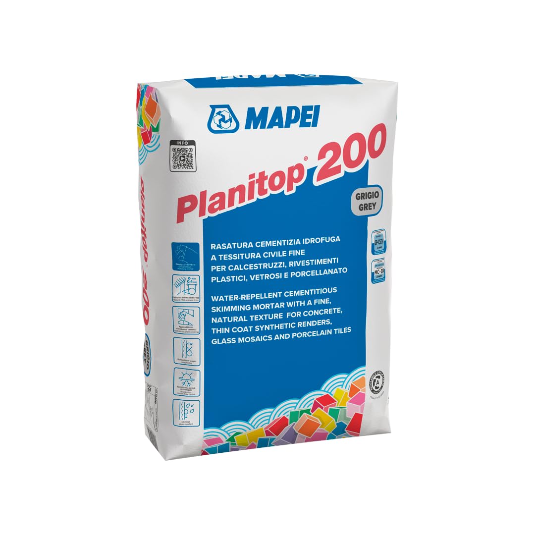 Rasatura cementizia idrofuga grigia 25Kg Planitop 200 Mapei