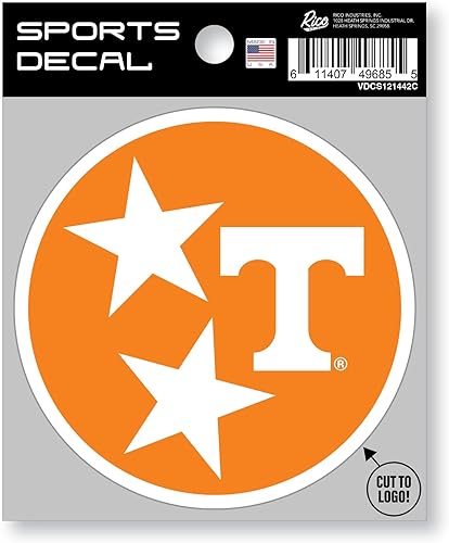 Miniatura 1 de Rico Industries NCAA - Calcomanía unisex para adultos con logotipo primario 4 x 4